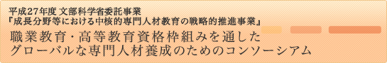 中核的専門人材育成のためのグローバル専門人材コンソーシアムH26年度事業報告